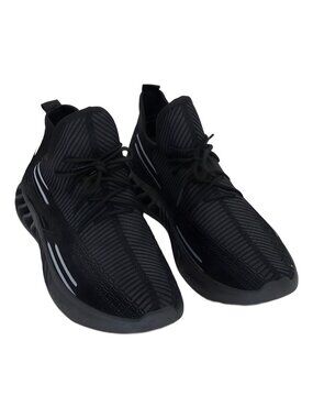 Akademiks Men's Fit 2.0 Knit Jogger Sneakers Black, Gray Size 11M